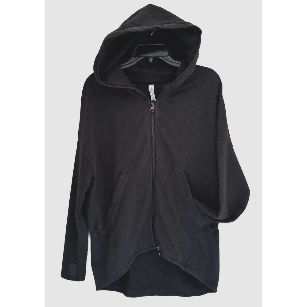 LULULEMON Hoodie Womens 4 Gray Full Zip LooseFit Sweatshirt Outdoor Pockets Logo